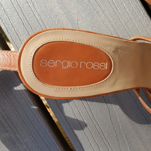 Sergio Rossi beautiful caramel brown heels - Picture 2 of 8